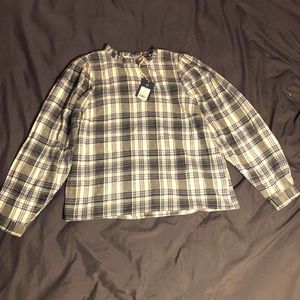 Universal Thread Blue Plaid Long Sleeve Shirt